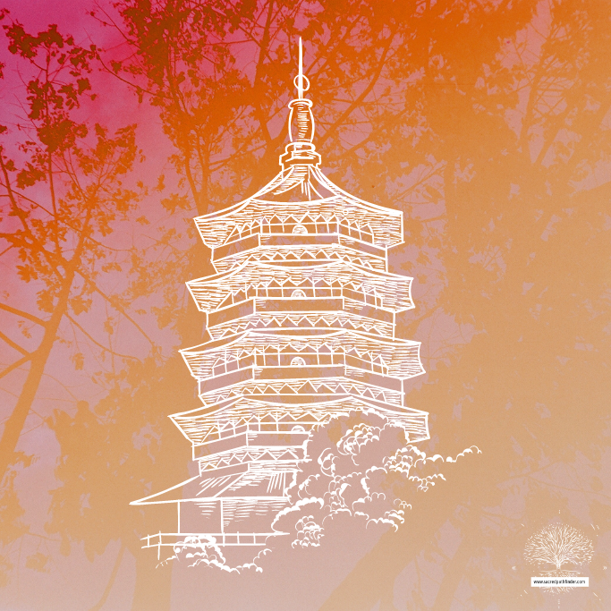 photo of a pagoda