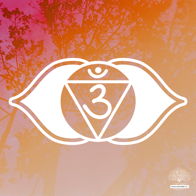 Photo of the third eye chakra symbol