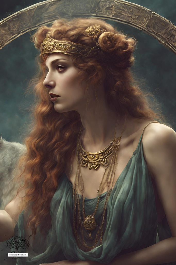 AI generated photo of the Greek Goddess Circe