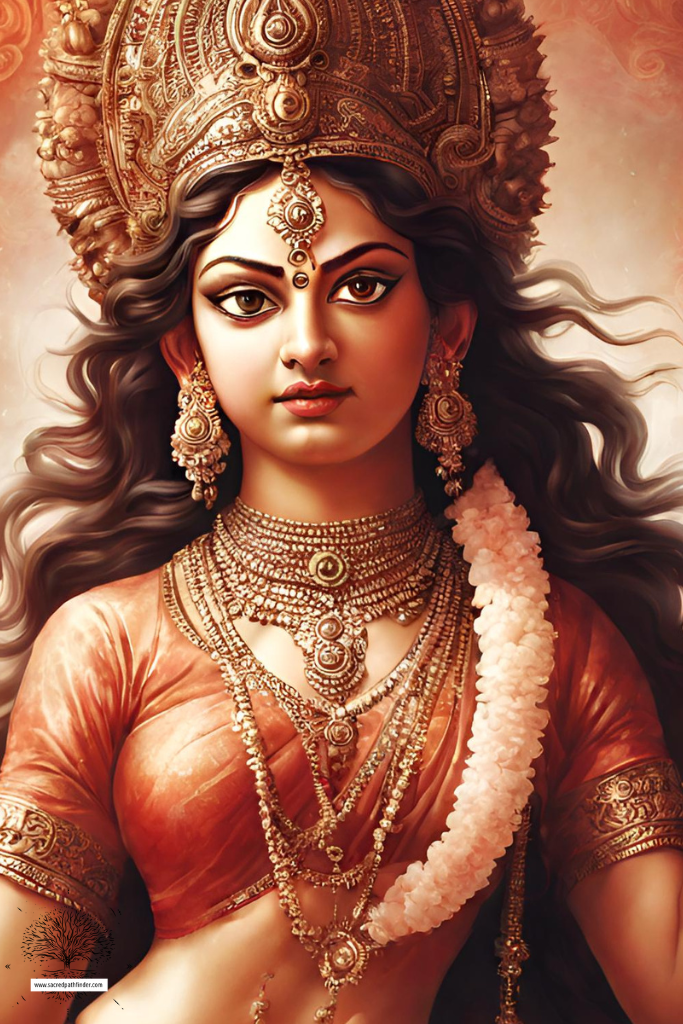 AI generated photo of the Hindu goddess, Durga