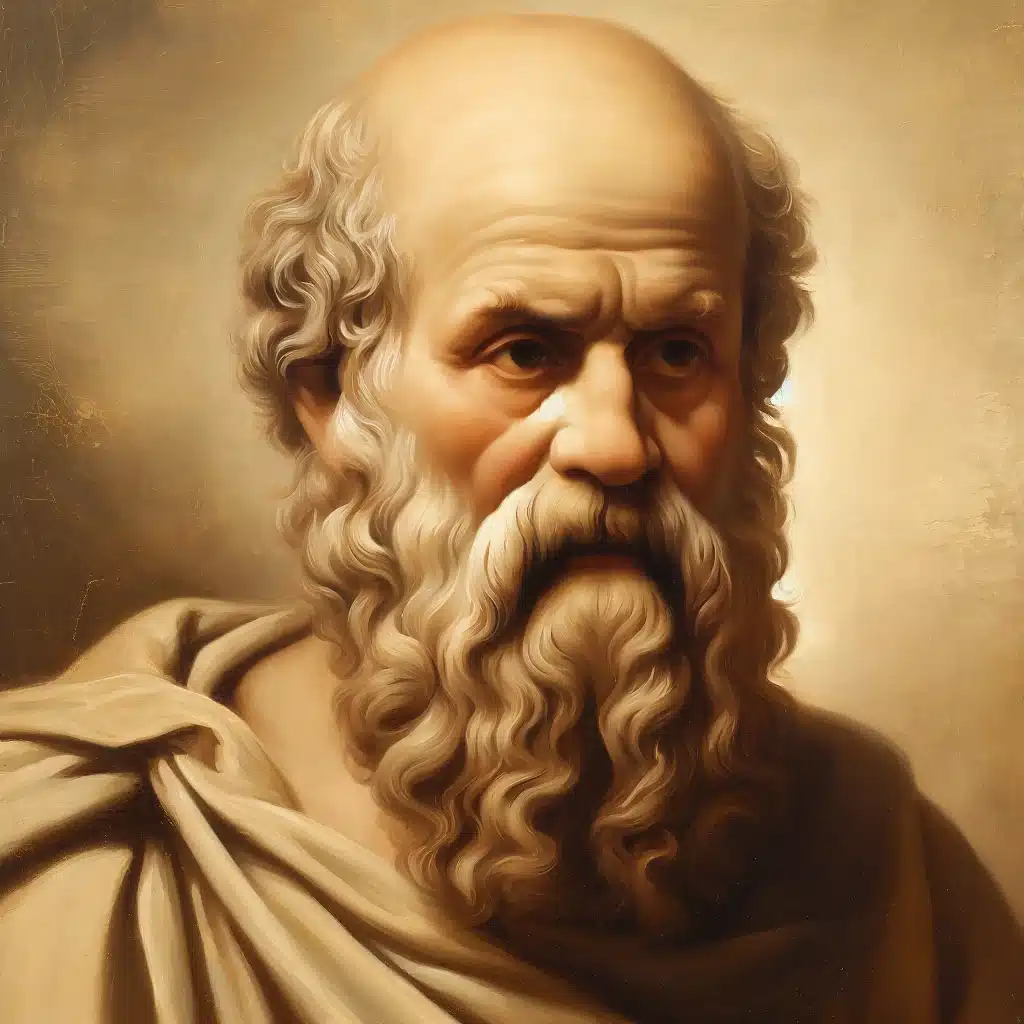 AI generated image of the philosopher Socrates