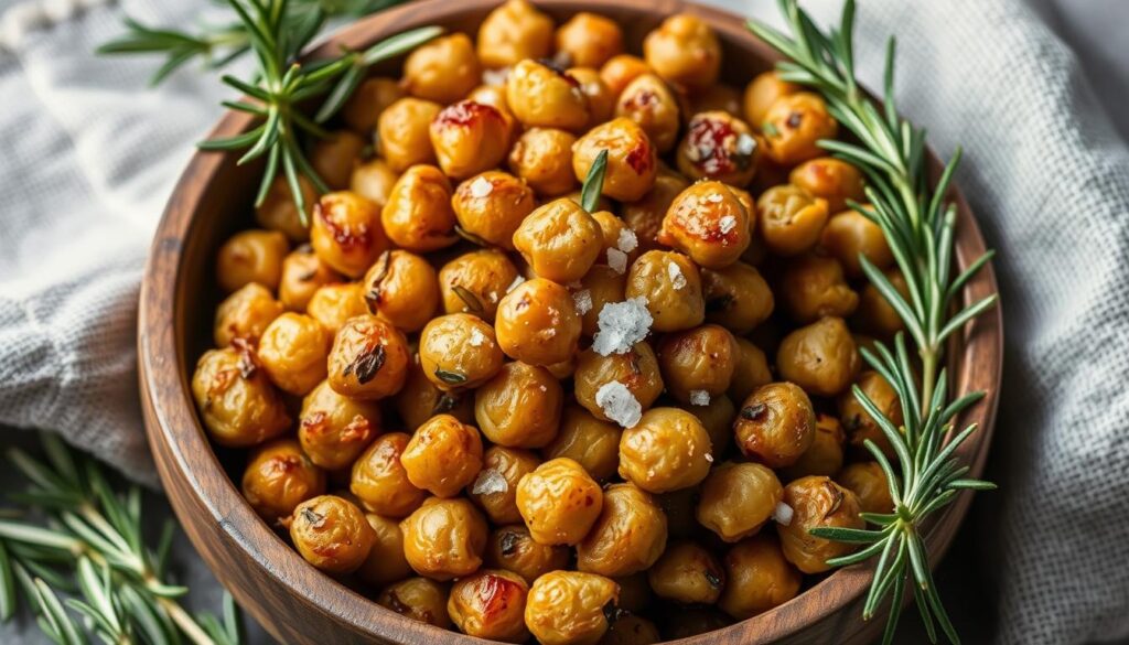 Crispy roasted chickpeas